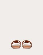 VLOGO CUT-OUT CALFSKIN SLIDE SANDAL - Image 4